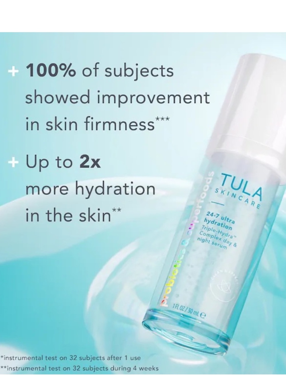 Tula Skincare 24-7 Ultra Hydration Triple-Hydra Complex Day & Night Serum NEW! - Picture 3 of 16